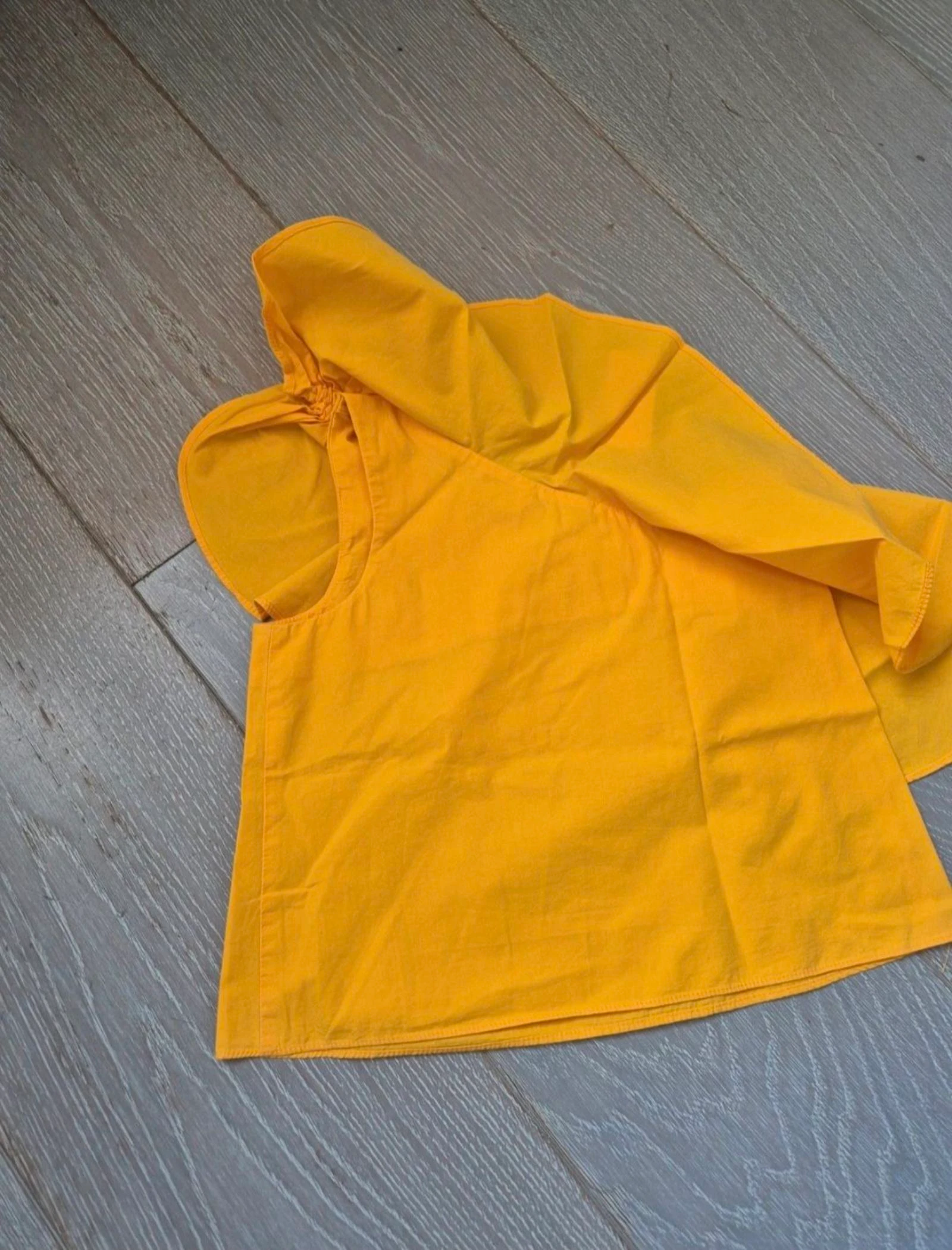 Yellow asymmetric blouse/top. Zara. Size 7 years – photo 5